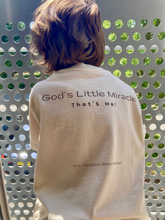 God's Little Miracle  l  Undyed & Organic Cotton T-Shirt